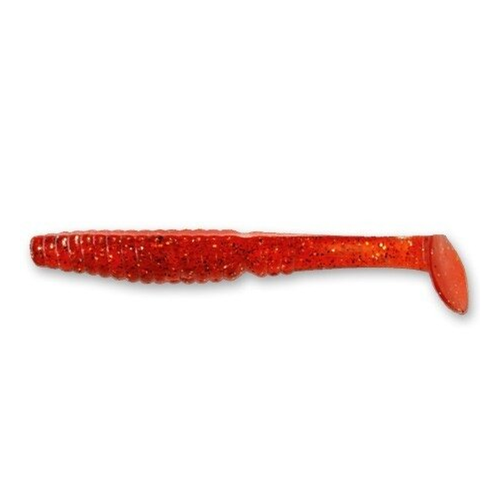 Scalp Minnow 100mm Cherry | Garlic 18-10-4-5 – softbait for Pike, Perch, Zander