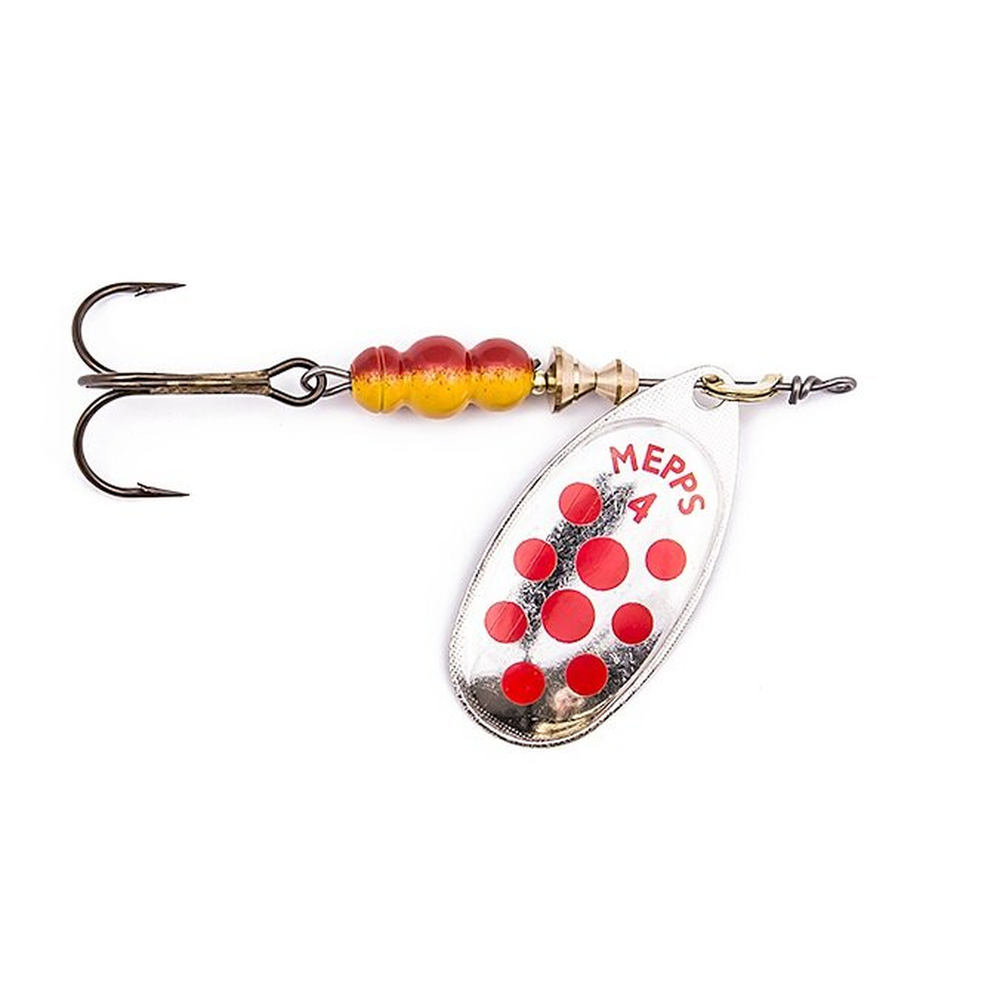 Mepps AGLIA DECOREES silver/red dots 4/9g 20430 – Lure for Pike, Perch, Zander