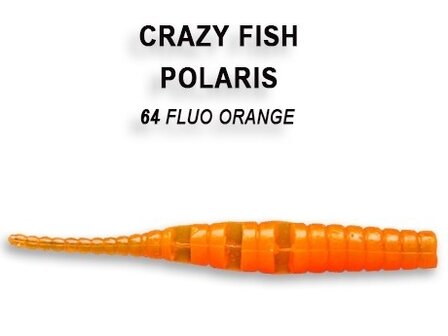 Crazy Fish Polaris Fluo Orange | Shrimp 45mm
