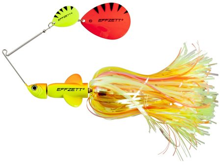 Effzett Pike Rattlin&#039; Spinnerbait Fluo Yellow / Orange