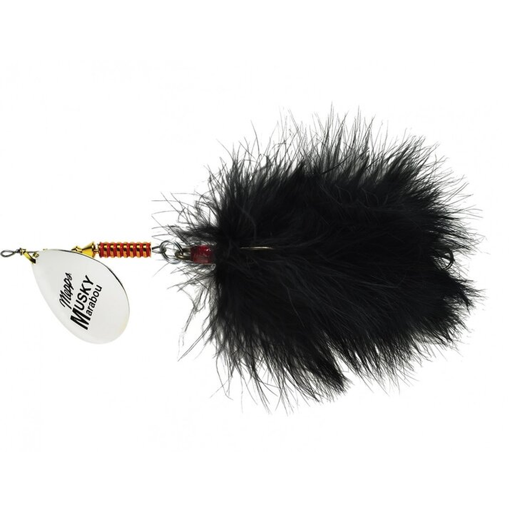 Mepps Musky Marabou silver/black 40g 25657 – Lure for Pike, Perch, Zander