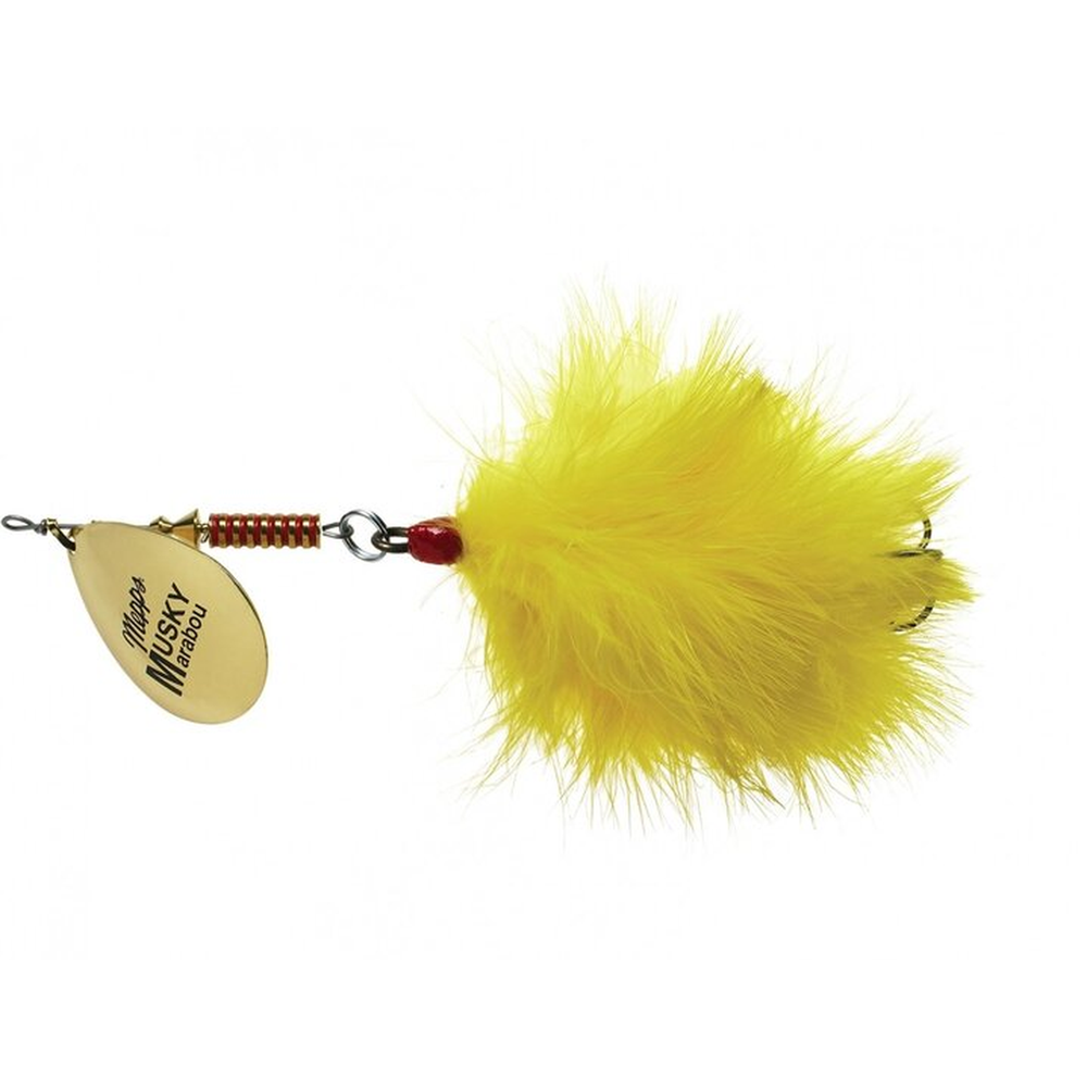 Mepps Musky Marabou gold/yellow 40g 25664 – Lure for Pike, Perch, Zander
