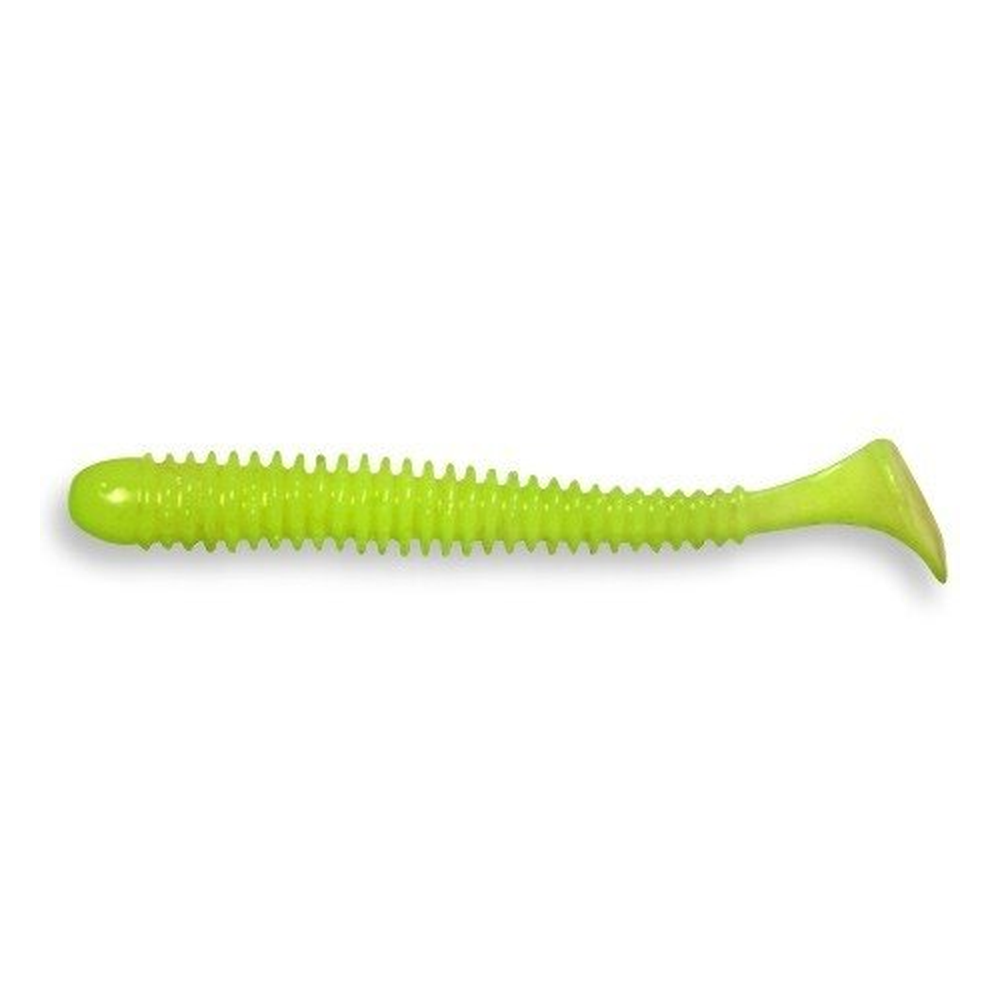 Vibro Worm 85mm Chartreuse | Squid 1285-6-4 – softbait for Pike, Perch, Zander
