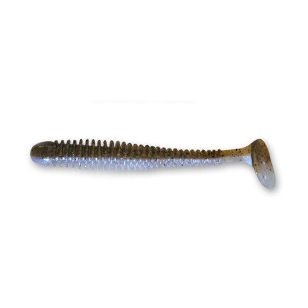 Vibro Worm 85mm 3D Swamp Pearl | Squid 1385-3D-6 – softbait for Pike, Perch, Zander