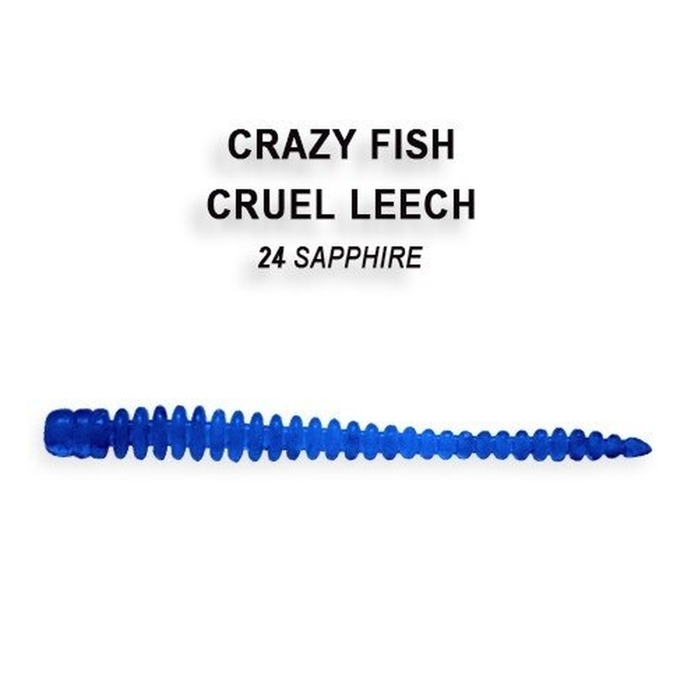 Cruel Leech 55mm Sapphire | Squid 855-24-6 – softbait for Pike, Perch, Zander