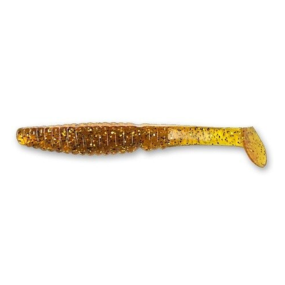 Scalp Minnow 100mm Caramel | Shrimp 18-10-9-4 – softbait for Pike, Perch, Zander