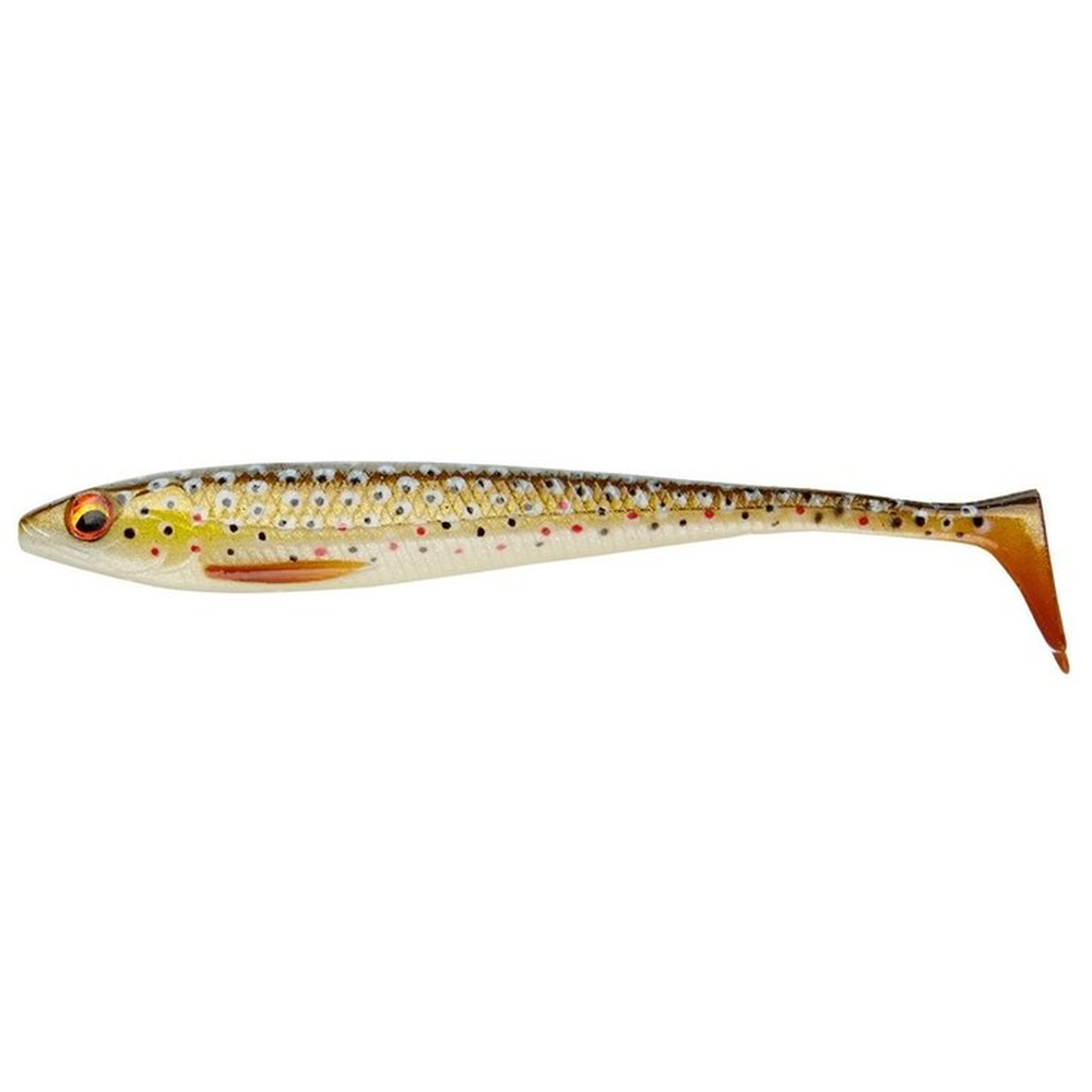 Daiwa Tournament Duckfin Shad 9cm Brown Trout 601-915 – softbait for Pike, Perch, Zander