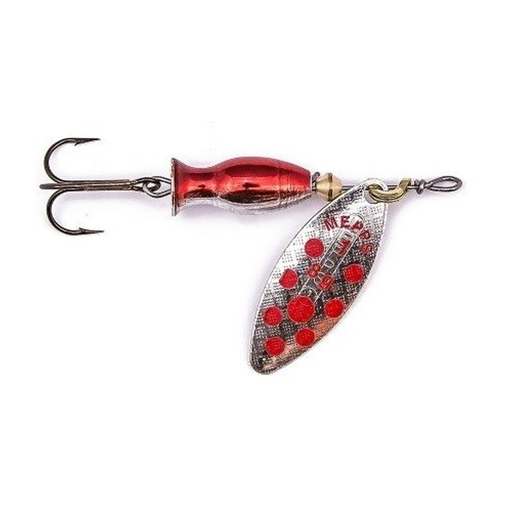 Mepps AGLIA LONGHEAVY silver/red dots 1/8g 22298 – Lure for Pike, Perch, Zander