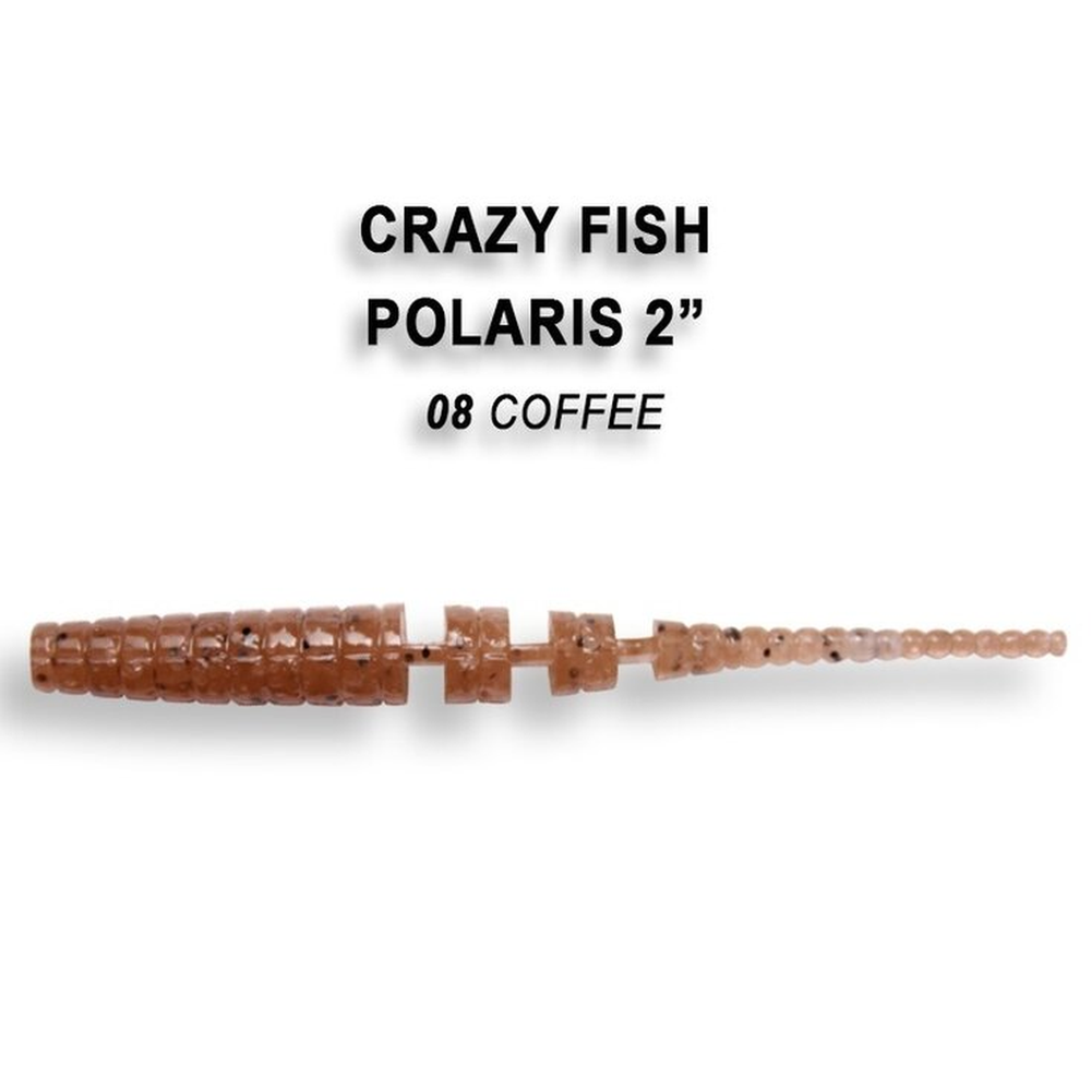 Polaris 54mm Coffee | Squid 1755-8-6 – softbait for Pike, Perch, Zander