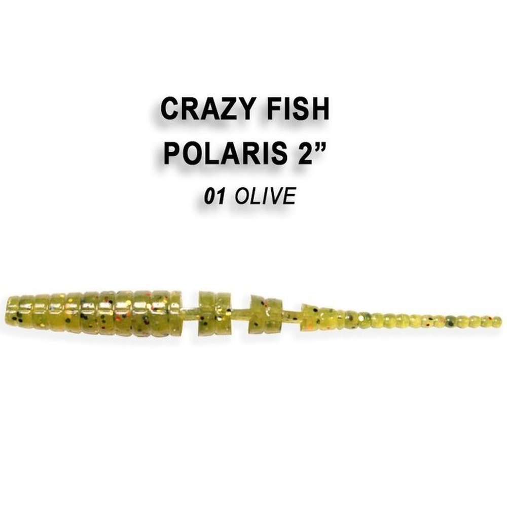 Polaris 54mm Olive | Squid 1755-1-6 – softbait for Pike, Perch, Zander
