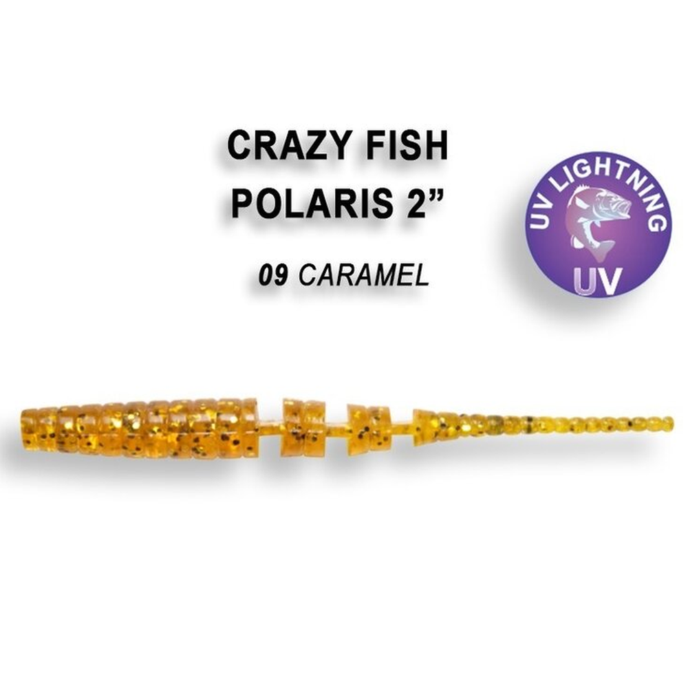 Polaris 54mm Caramel | Squid 1755-9-6 – softbait for Pike, Perch, Zander