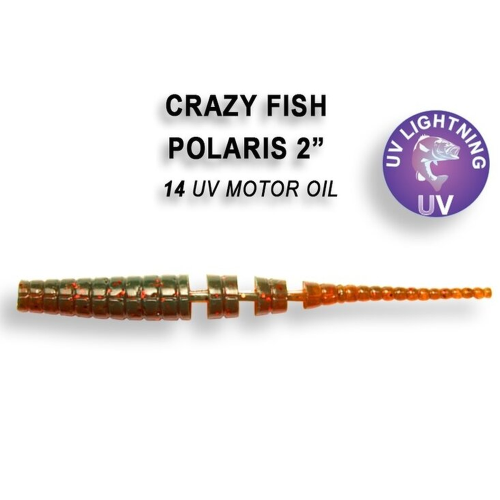 Polaris 54mm UV Motor Oil | Squid 1755-14-6 – softbait for Pike, Perch, Zander