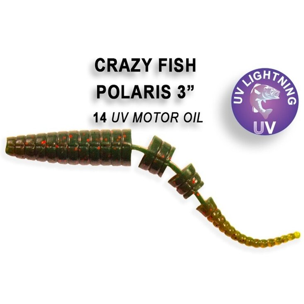Polaris 68mm UV Motor Oil | Squid 2468-14-6 – softbait for Pike, Perch, Zander