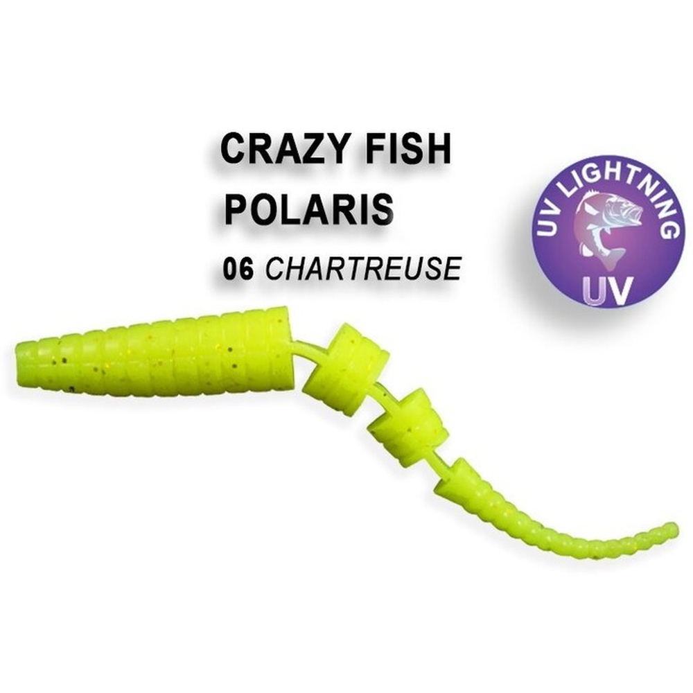 Polaris 100mm Chartreuse | Squid 38100-6-6 – softbait for Pike, Perch, Zander