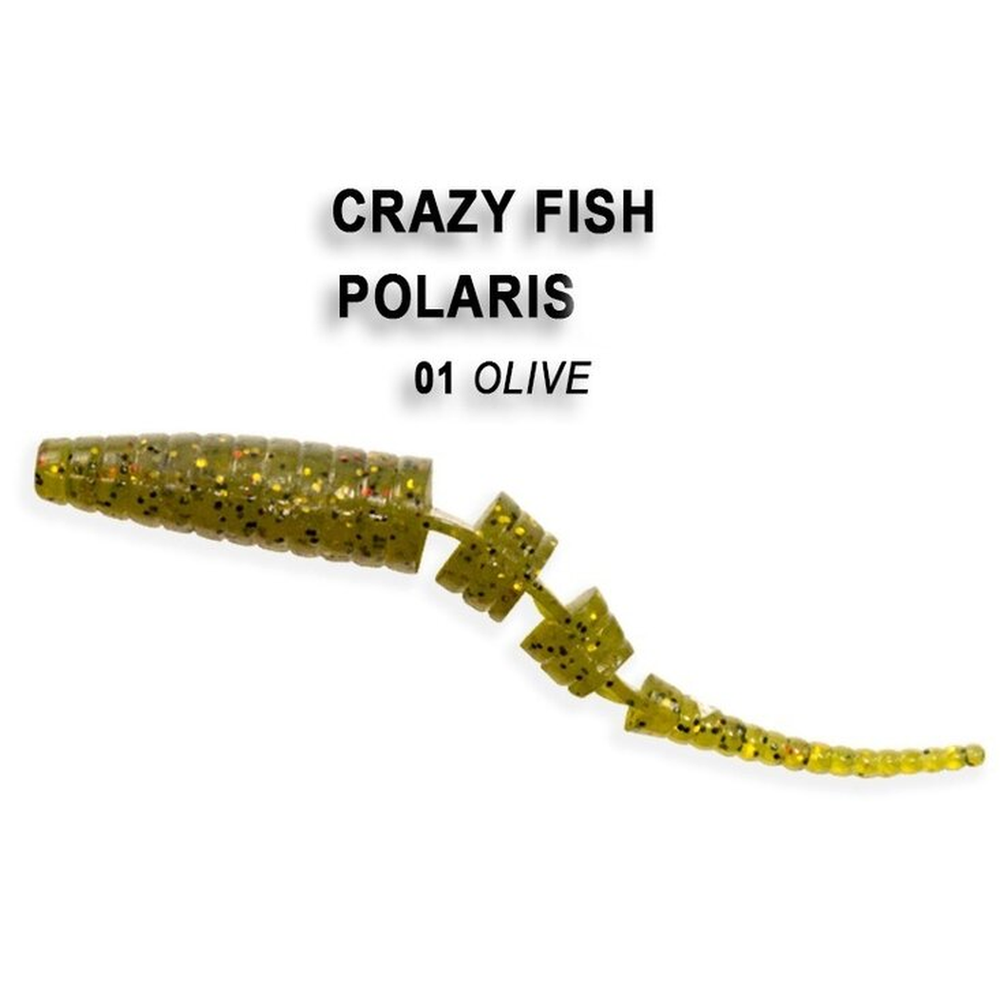 Polaris 100mm Olive | Squid 38100-1-6 – softbait for Pike, Perch, Zander