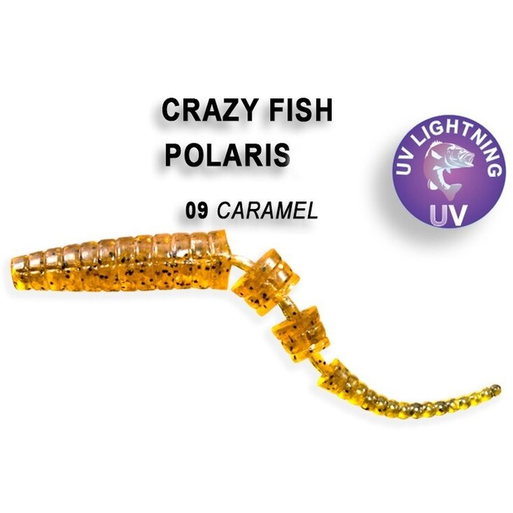 Polaris 100mm Caramel | Squid 38100-9-6 – softbait for Pike, Perch, Zander