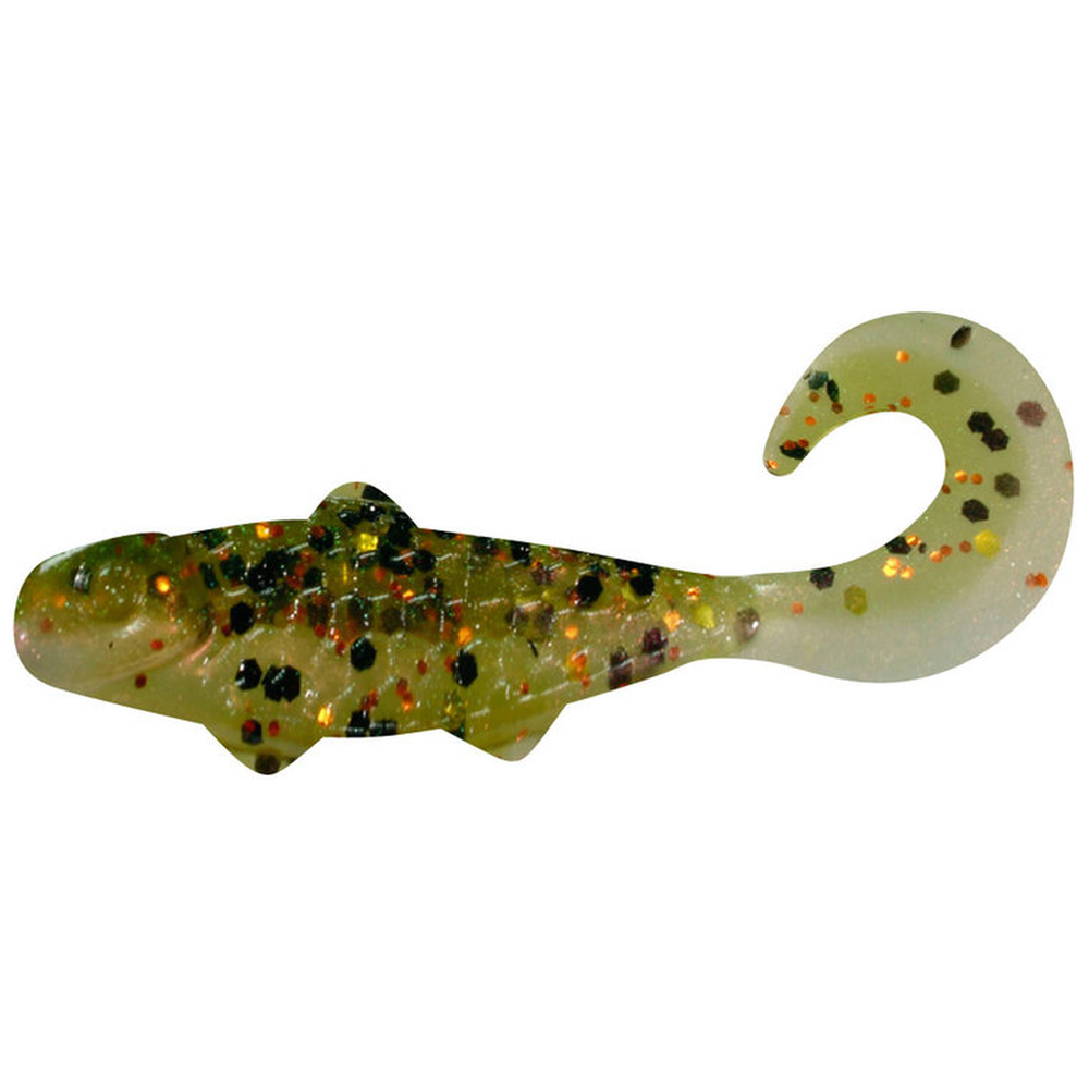 Banjo 1" Green orange glitter | Pearl BJ1-L036 – Lure for Pike, Perch, Zander