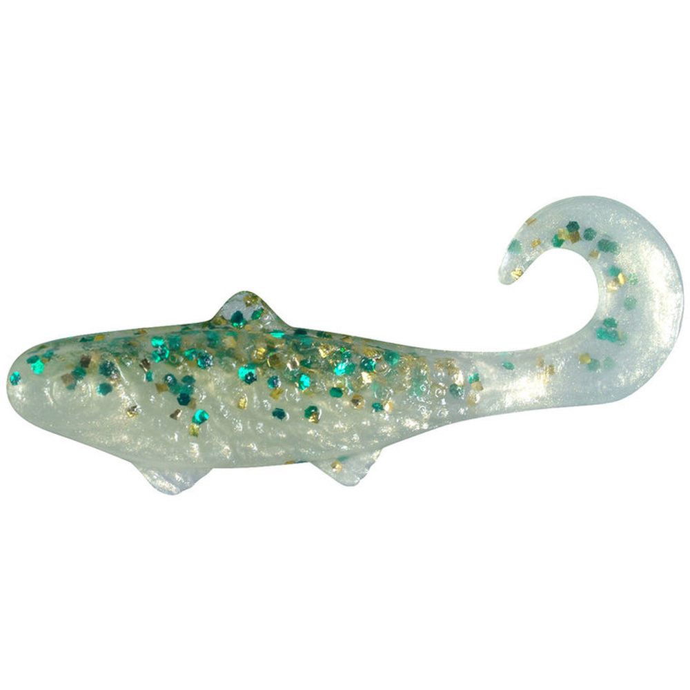 Banjo 1" Clear green and gold glitter | Gold Pearl BJ1-L073 – Lure for Pike, Perch, Zander