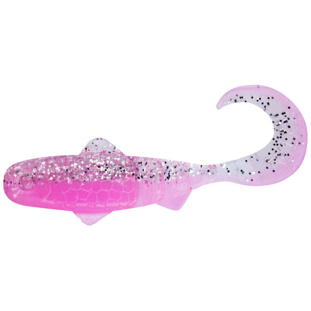 Super Banjo 3" Clear silver glitter | Bubblegum SBJ3-L310 – Lure for Pike, Perch, Zander