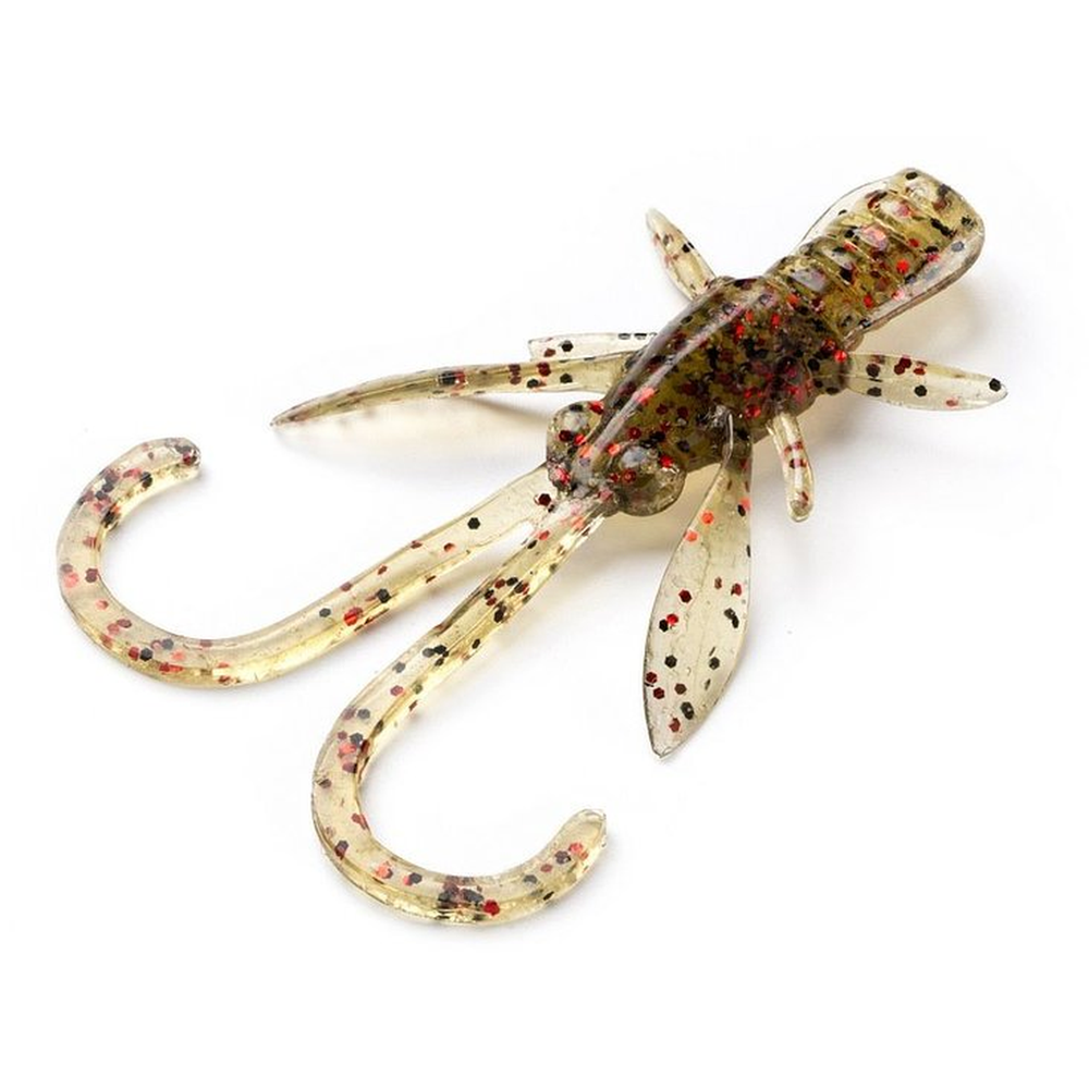 Baffi Fly 1,5" - Green Pumpkin | Red & Black 853260 – Lure for Pike, Perch, Zander