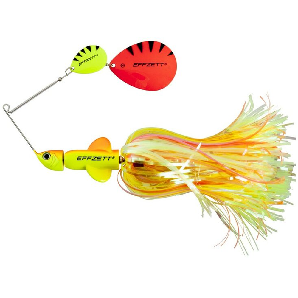 Pike Rattlin' Spinnerbait Fluo Yellow/Orange 56292 – spinnerbait for Pike, Perch, Zander
