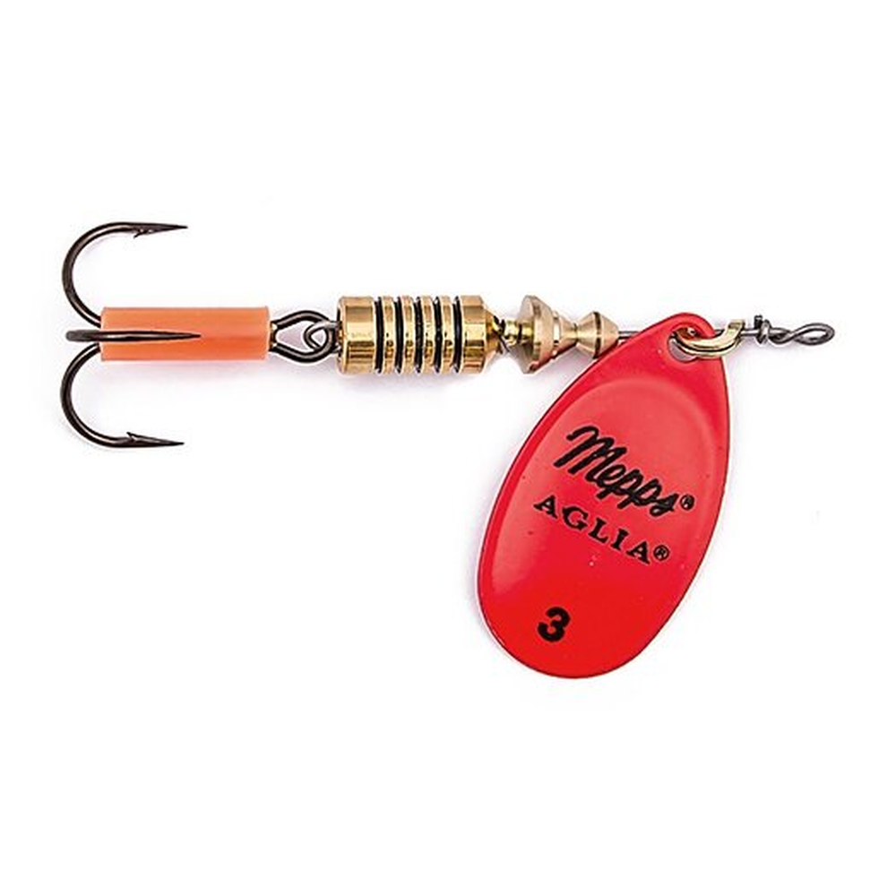 Mepps AGLIA FLUO red 5/13g 20744 – Lure for Pike, Perch, Zander