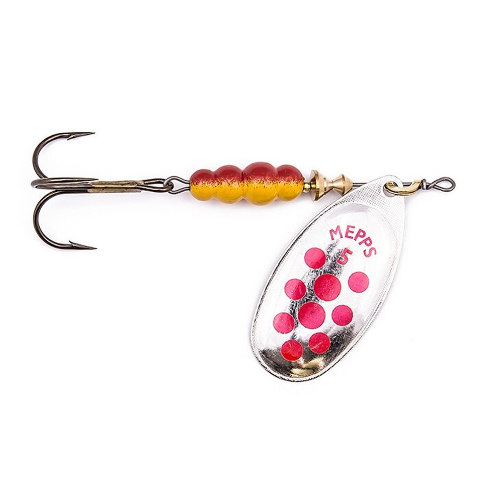 Mepps AGLIA DECOREES silver/red dots 5/13g 20447 – Lure for Pike, Perch, Zander