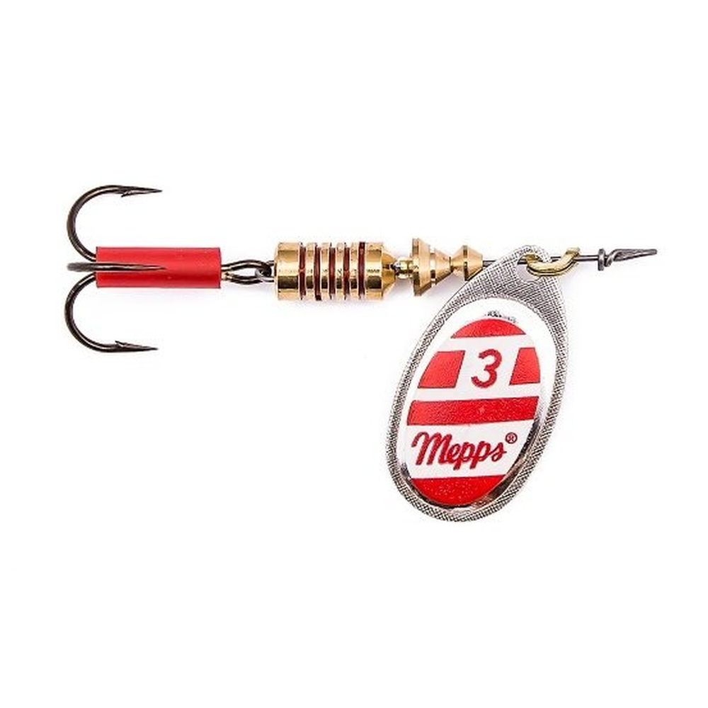 Mepps AGLIA Silver/Red-white 3/6.5g 23226 – Lure for Pike, Perch, Zander