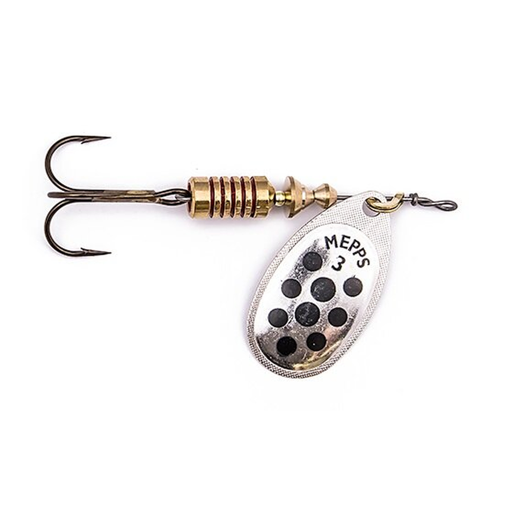 Mepps AGLIA DECOREES silver/black dots 5/13g 20393 – Lure for Pike, Perch, Zander
