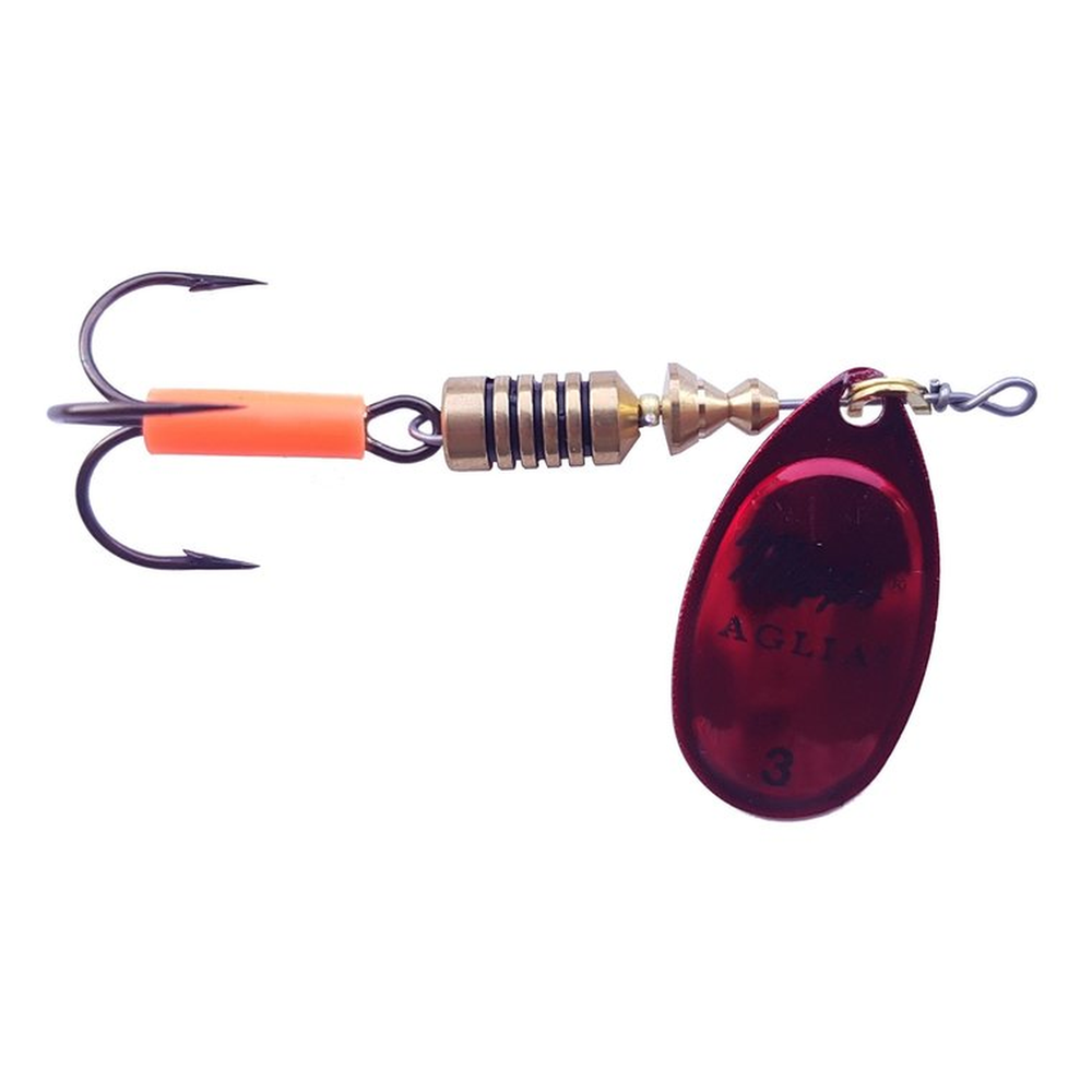 Mepps AGLIA PLATINUM red 3/6.5g 23165 – spoon for Pike, Perch, Zander