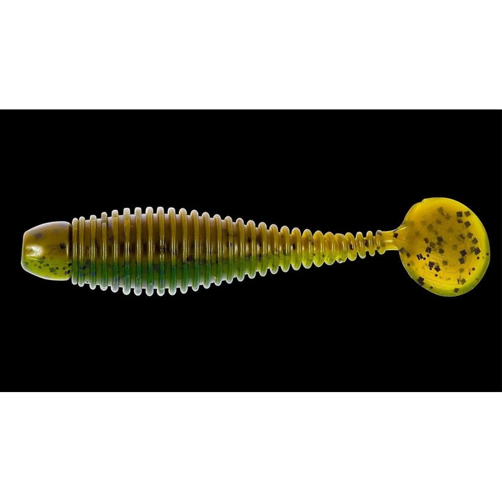 Lunker City Grubster 2" Green Pumpkin/ Watermelon 852276 – softbait for Pike, Perch, Zander